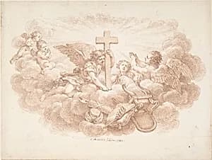 The Cross Triumphant over Worldly Powers by Charles Nicolas Cochin II
