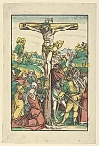 The Crucifixion (restrike?) by Hans Schäufelein