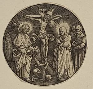 The Crucifixion (Round) by Albrecht Dürer|Anonymous, German, 16th century
