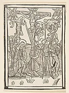 The Crucifixion (Schr. 486) by Anonymous, German, 15th century