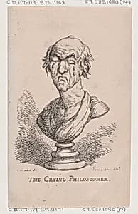 The Crying Philosopher by Thomas Rowlandson|George Murgatroyd Woodward