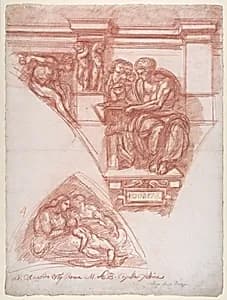 The Cumaean Sibyl (after Michelangelo) by Michelangelo Buonarroti|Jean Robert Ango