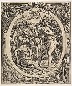 The Death of Adonis by Jean Mignon|Luca Penni