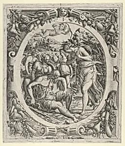 The Death of Adonis by Luca Penni|Jean Mignon