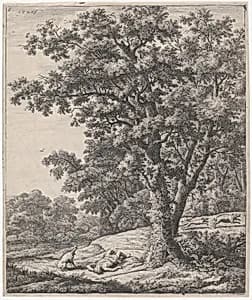 The Death of Adonis by Anthonie Waterloo