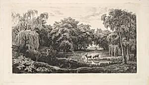 The Deer Pond by Charles-François Daubigny