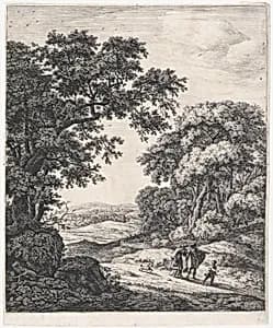 The Departure of Hagar by Anthonie Waterloo