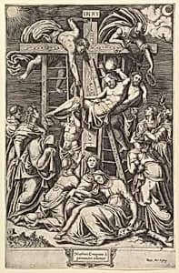 The Descent from the Cross by Master of the Die|Antonio Circignano or Circignani|Antonio Lafreri
