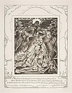 The Destruction of Job's Sons by William Blake|William Blake
