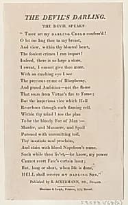 The Devil's Darling: Text by Rudolph Ackermann, London|Harrison & Leigh Printers