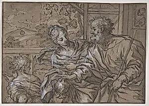 The Dismissal of Hagar by Giuseppe Nicola Nasini
