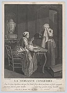 The Dismissed Servant by Louis Surugue|Etienne Jeaurat|Jean-Joseph Baléchou