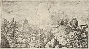 The Draftsman at the Rock by Allart van Everdingen