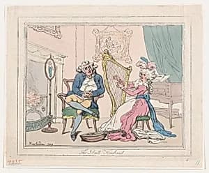 The Dull Husband by Thomas Rowlandson