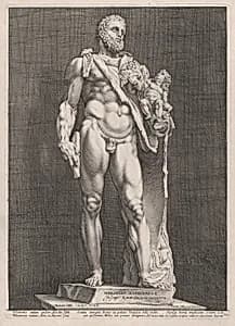 The Emperor Commodus as Hercules by Hendrick Goltzius