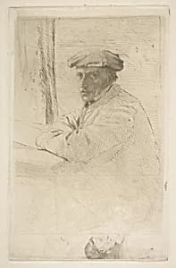 The Engraver Joseph Tourny by Edgar Degas|Joseph-Gabriel Tourny