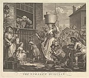 The Enraged Musician by William Hogarth