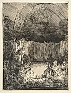 The Entombment by Rembrandt (Rembrandt van Rijn)