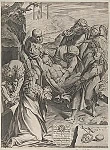 The Entombment by Philippe Thomassin|Federico Barocci