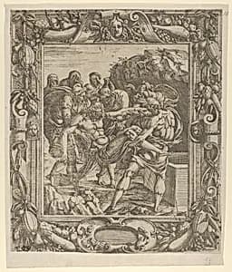 The Entombment of Christ by Luca Penni|Jean Mignon