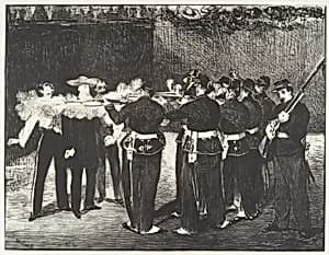 The Execution of Maximilian by Edouard Manet