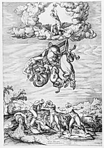 The Fall of Phaeton by Michelangelo Buonarroti|Nicolas Beatrizet|Antonio Lafreri