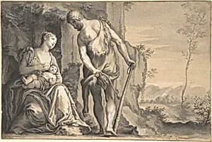 The Family of Cain by Peter Oliver|Paolo Veronese (Paolo Caliari)