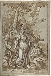 The Finding of Moses by Montalto (Giovanni Stefano Danedi or Doneda)