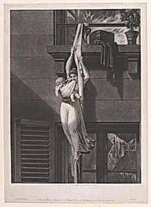 The Fire by Louis Philibert Debucourt