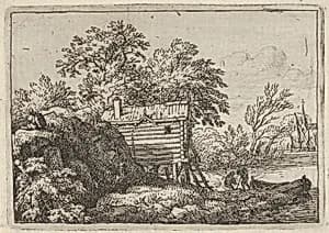The Fisherman's Hut by Allart van Everdingen
