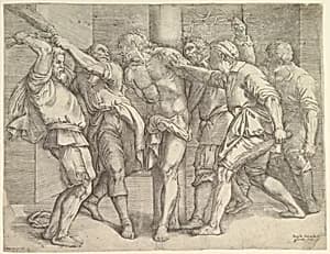 The Flagellation by Battista Franco|Giacomo Franco