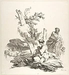 The Flight Into Egypt by Jean-Baptiste Marie Pierre