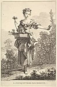 The Flower Girl Fanchonette by John Ingram|François Boucher