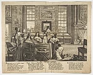 The Foolish Virgins Conversing by Abraham Aubry|Abraham Bosse