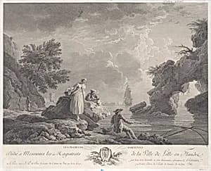 The Fortunate Fishermen by Joseph Vernet|Isidore Stanislas Henri Helman