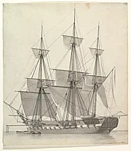 The Frigate Rotha by Carl Dahl