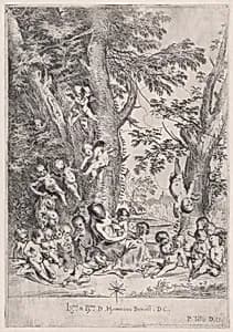 The Garden of Charity by Pietro Testa
