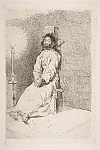 The garroted man (El agarrotado) by Goya (Francisco de Goya y Lucientes)