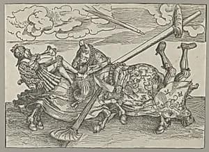 The German Tournament: "Anzogen-Rennen" by Lucas Cranach the Elder|Albrecht Dürer