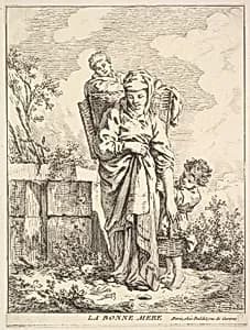 The Good Mother by Jacques Gabriel Huquier|François Boucher|Buldet