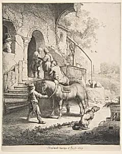 The Good Samaritan by Rembrandt (Rembrandt van Rijn)