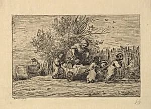 The Heirs to the Cart by Charles-François Daubigny
