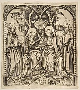 The Holy Family by Anonymous, German, 15th century