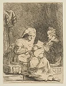 The Holy Family by Rembrandt (Rembrandt van Rijn)|baron Dominique Vivant Denon