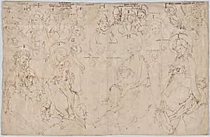 The Holy Kinship by Master of the Drapery Studies