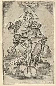 The Holy Trinity by Marcantonio Raimondi