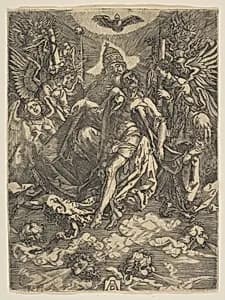 The Holy Trinity (reduced copy) by Albrecht Dürer