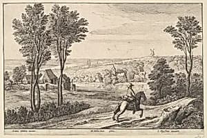 The Horseman by Wenceslaus Hollar|Jan Wildens