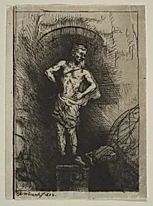 The Image Seen by Nebuchadnezzar by Rembrandt (Rembrandt van Rijn)