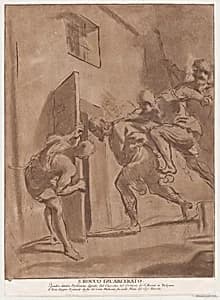 The Incarceration of St. Roch by Guercino (Giovanni Francesco Barbieri)|Vincenzio Vangelisti|John & Josiah Boydell|Pierre Jean Mariette